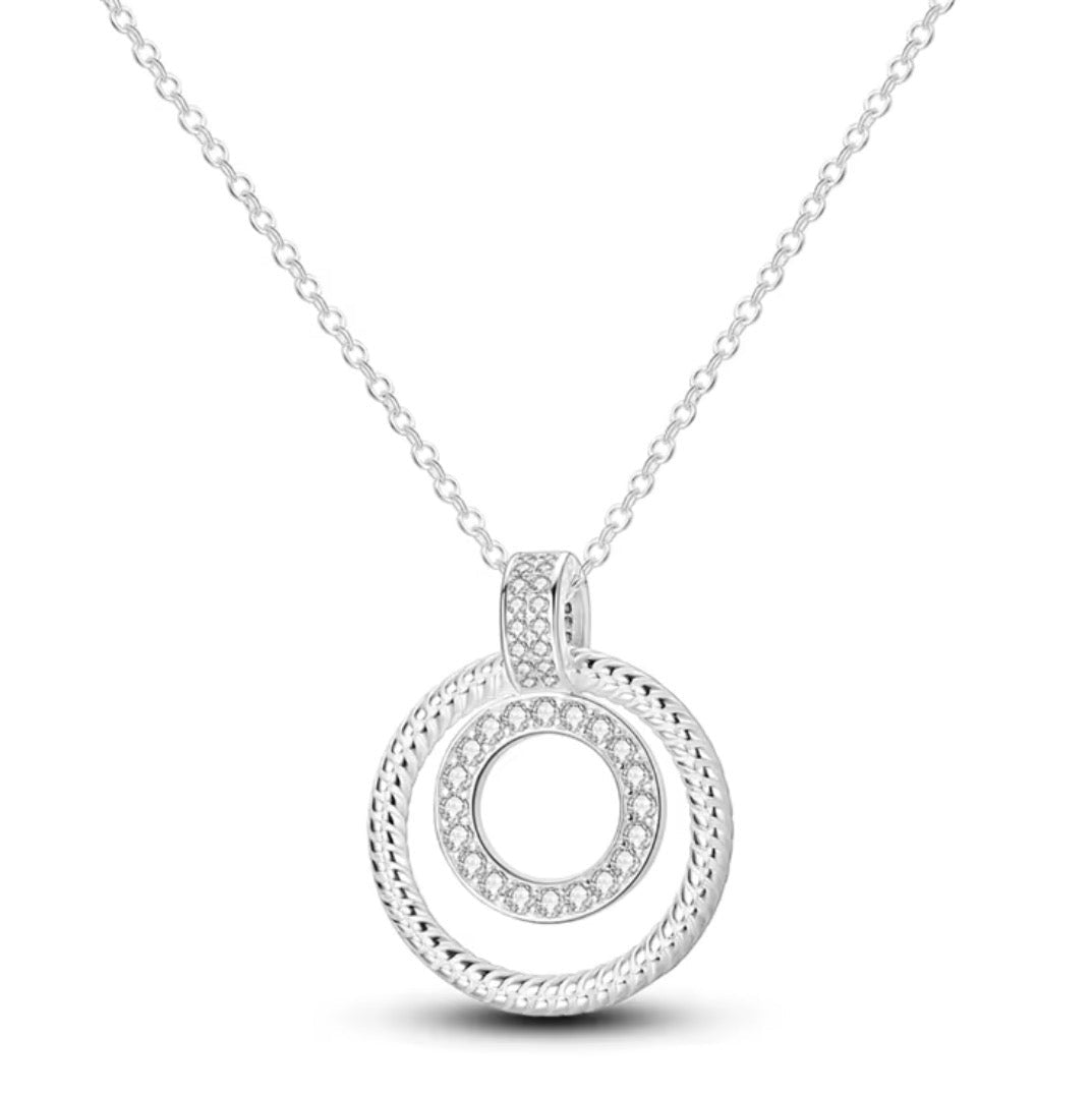 Silver Circle Necklace