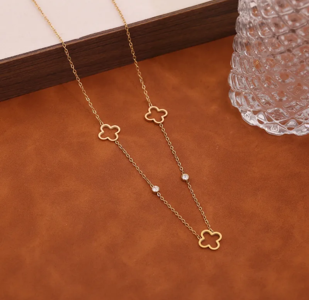 Clover & Gem Necklace