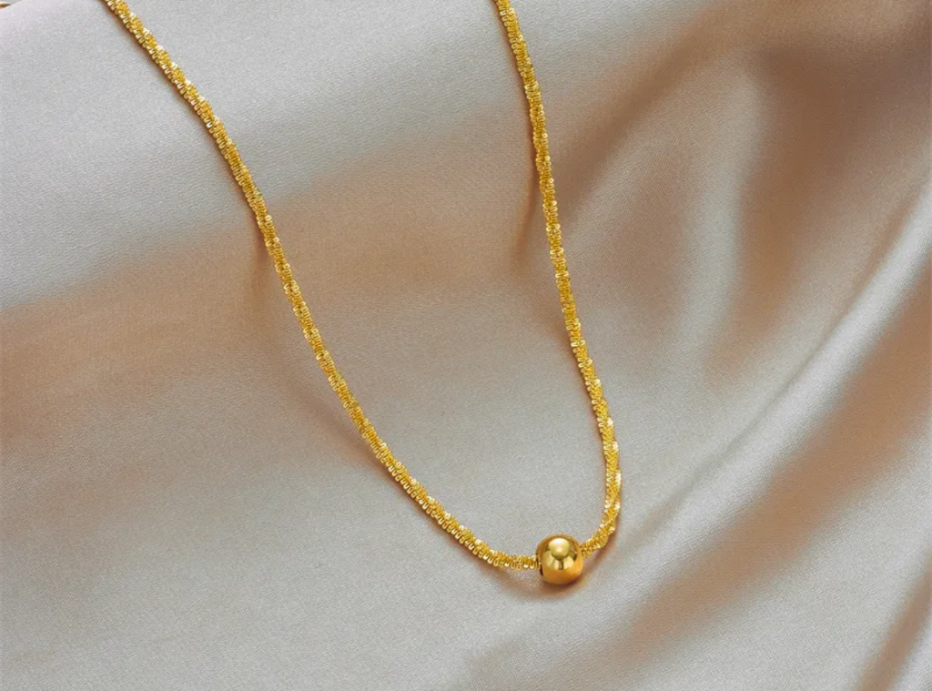 Golden Round Necklace