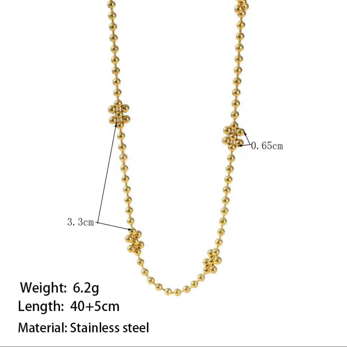 Golden Pearls Necklace