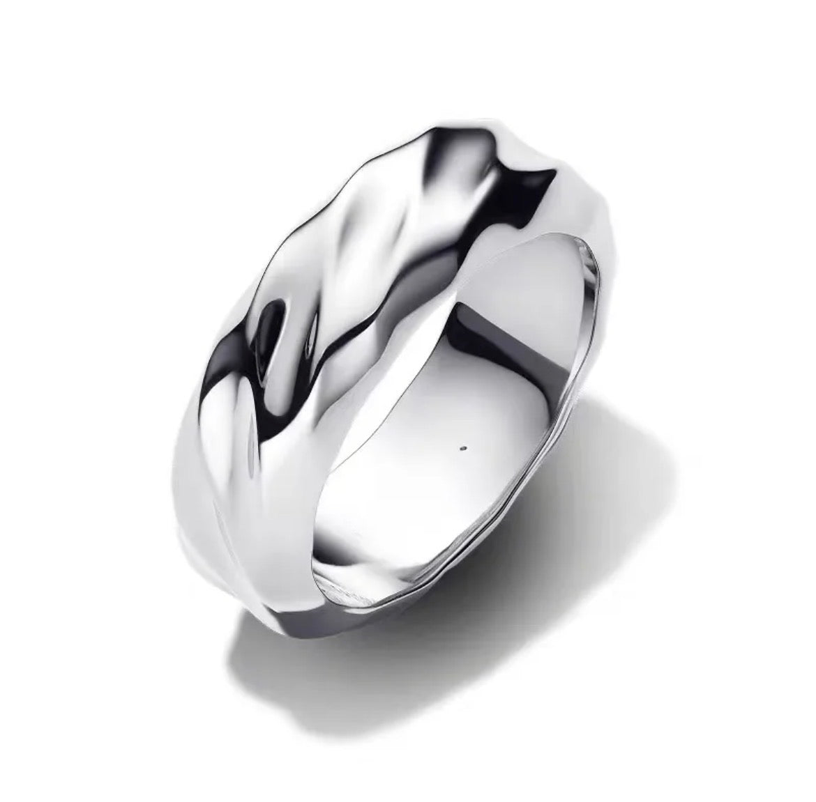 Wavy Silver Ring